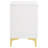 Gold 2-Drawer Rectangular Nightstand-1187670278