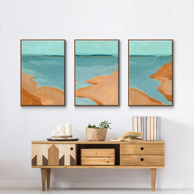 «Out On The Sandbar I», reproduction sur toile 3 pièces