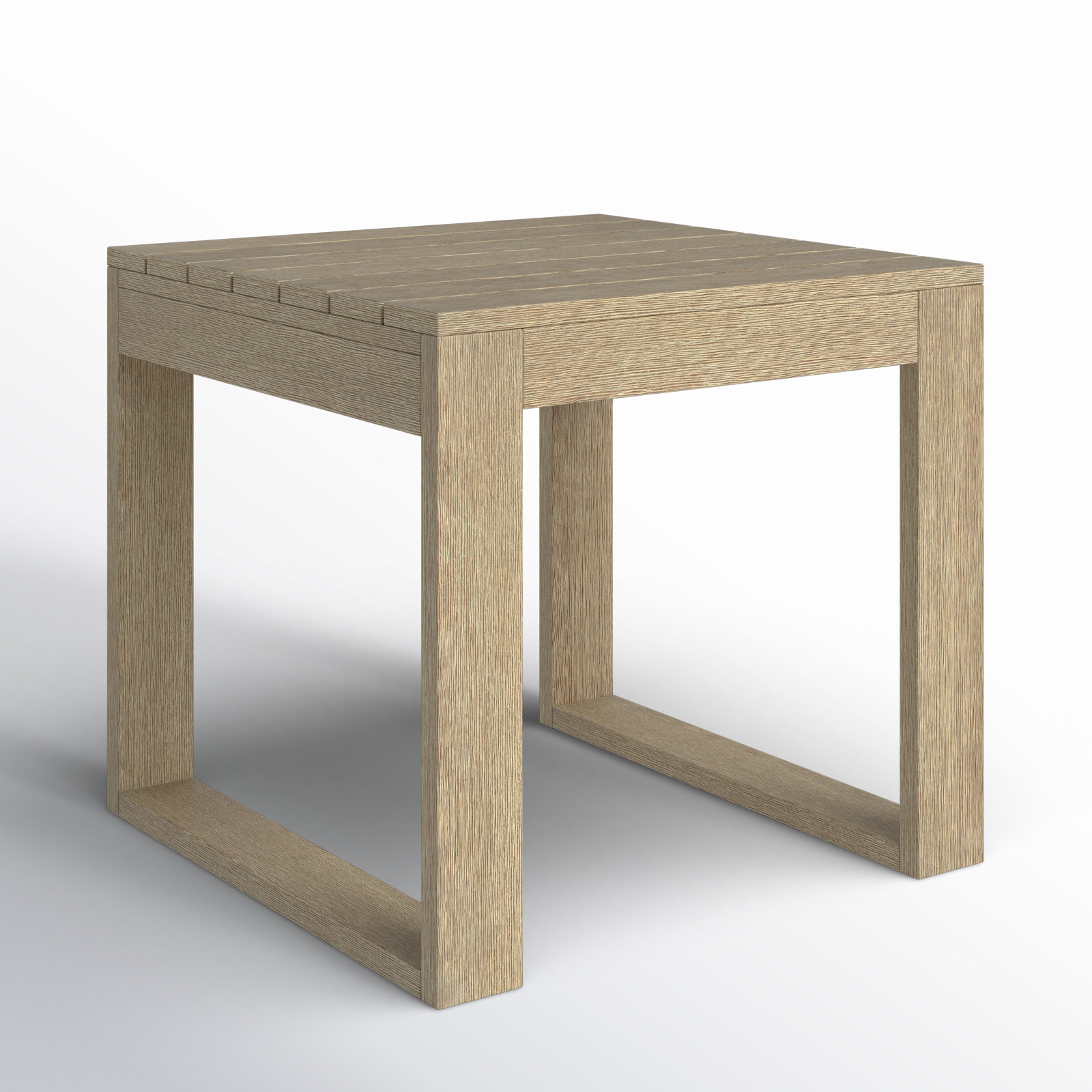 Cove Solid Eucalyptus Wood Outdoor Side Table