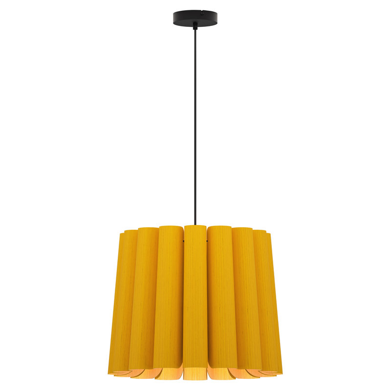 Luminaire suspendu unique à 1 lumière Renata, Jaune