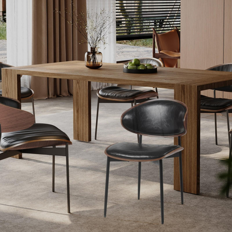 Chaises de salle à manger modernes de style Mid-Century, Noir