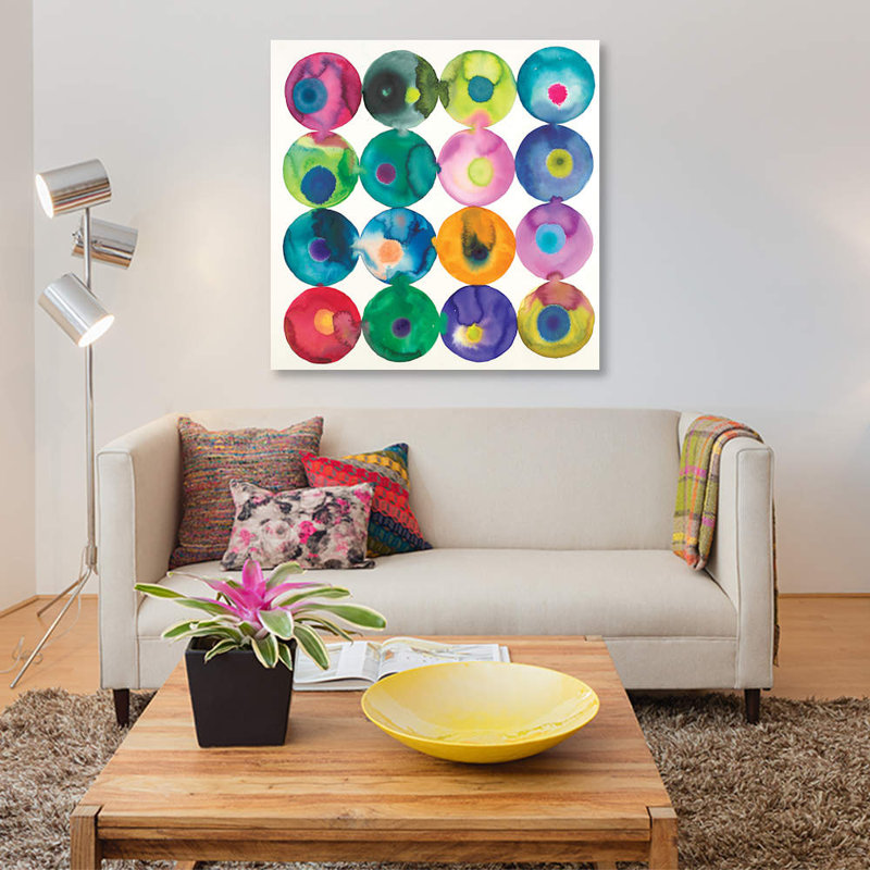 «Olives» par Laura Van Horne, impression sur toile, H 37 po x l 37 po x P 1,5 po, Toile tendue, Pas de tapis