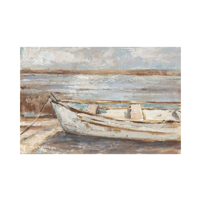 Weathered Rowboat II by Ethan Harper - Wrapped Canvas Gallery-Wrapped Canvas Giclée, 20.32 cm H x 30.48 cm W