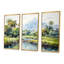 Paysage indonésien - Art mural Indonésie-318835332-318835338