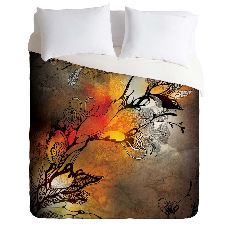 Iveta Abolina Polyester Floral Duvet Cover, King Duvet Cover + 2 King Shams