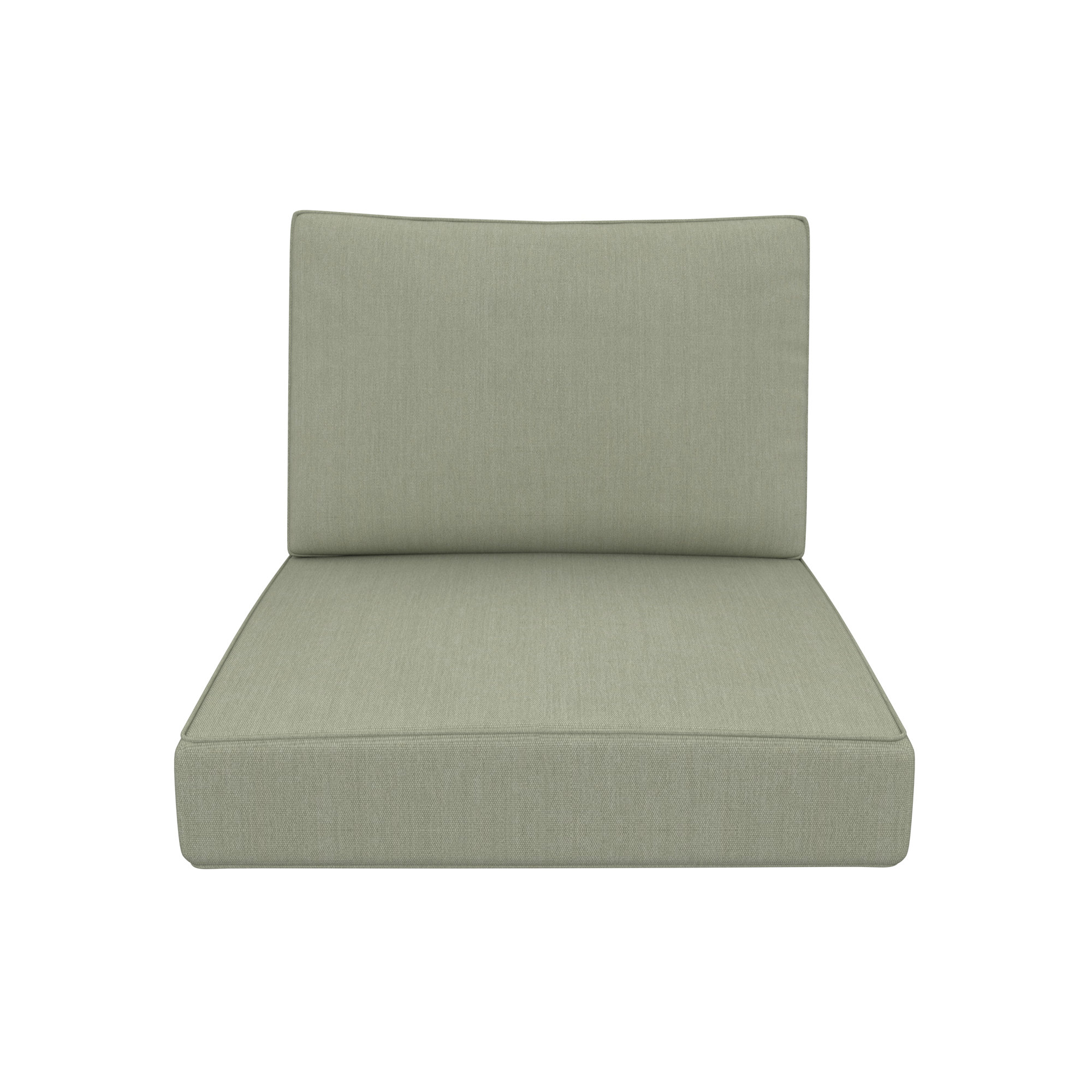 Lani Outdoor Sunbrella Seat/Back Cushion, Canvas Seasalt Sunbrella® Canvas