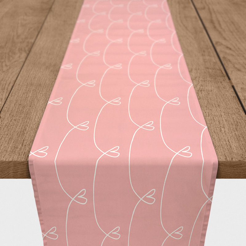 Hosmer Heart Table Runner, 72" x 16"
