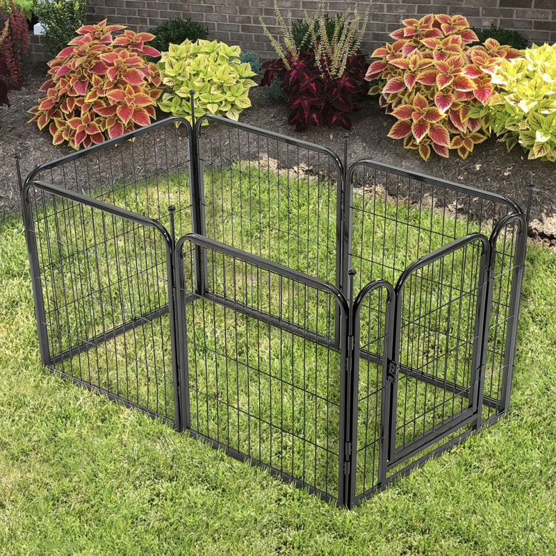 Heavy Duty 6 Panel Folding Metal Pet Playpen Dog Exercise Fence