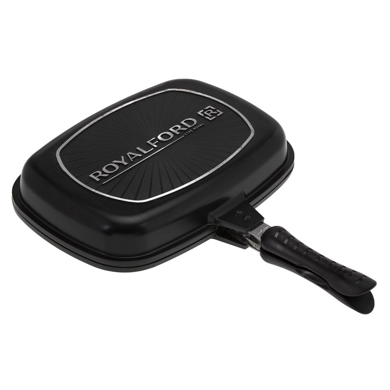 Non-Stick Aluminum Grill Pan / Griddle Set, 44 cm W