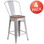 Tabouret de salle à manger en métal Margherite-466744691-460918466