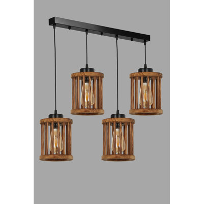 Luminaire suspendu pour îlot de cuisine 4 lumières Aleisha