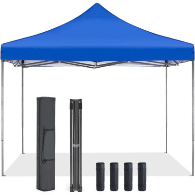 Canopy Tent 10X10 Pop Up Canopy Heavy Duty Canopy Tents For Parties Backyard Waterproof Portable Tent Pop Up Shade Canopy With Sand Bags
