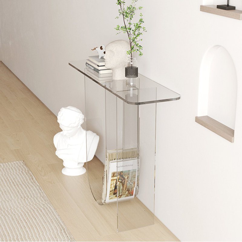 Console moderne en acrylique, Clair