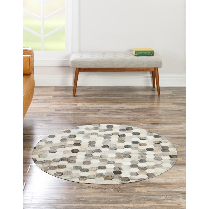 Shasa Abstract Indoor Rug, Square 7'10"