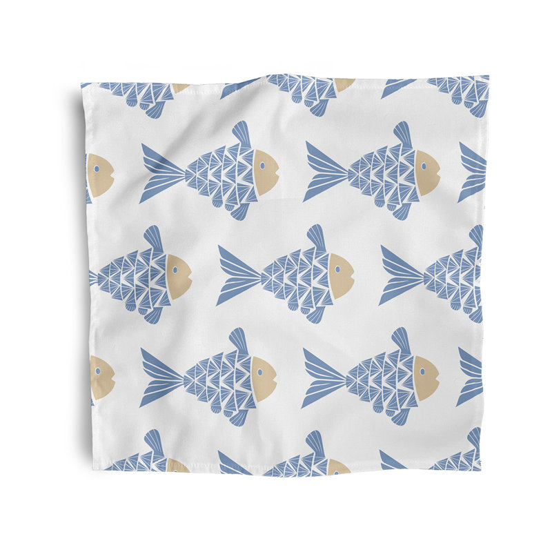 Tatianna Polyester Square Napkin, Blue