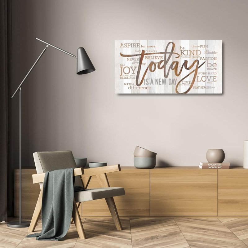 Art sur toile tendue par Trinla Rae, Marla Gallery: Today is a New Day, H 14 po x l 24 po