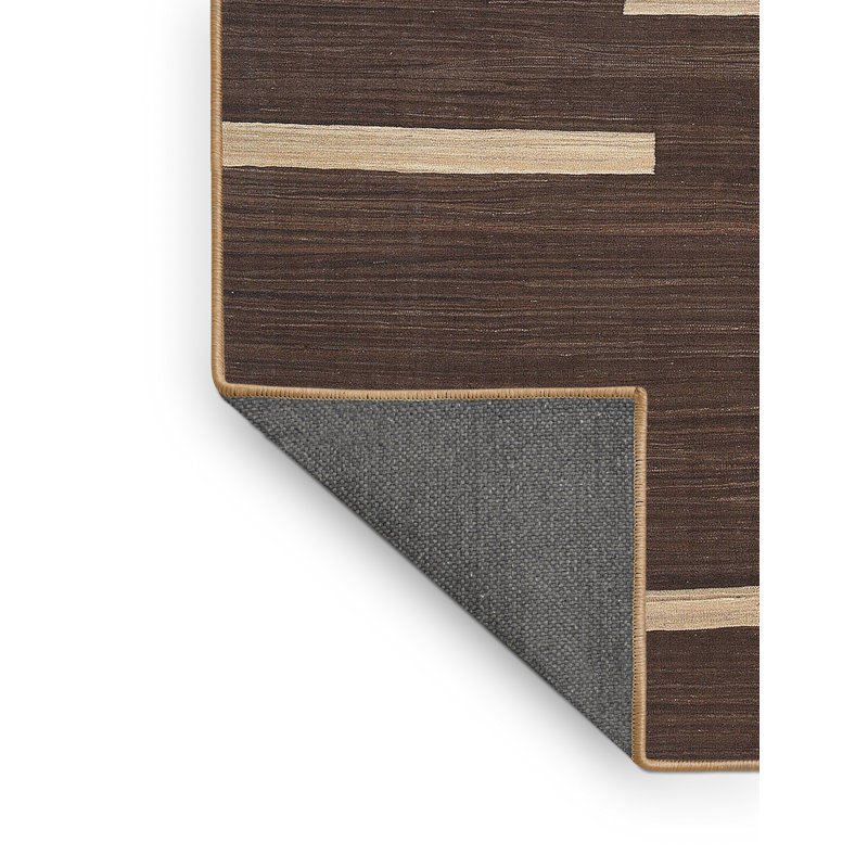 Tapis contemporain brun, Rectangle 7 pi x 10 pi