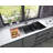 All-in-one Workstation 48" x 19" Double Bowl Undermount Kitchen Sink-50274697