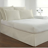 Fresh Ideas Tailored Poplin Bed Skirt, 14" Drop Length