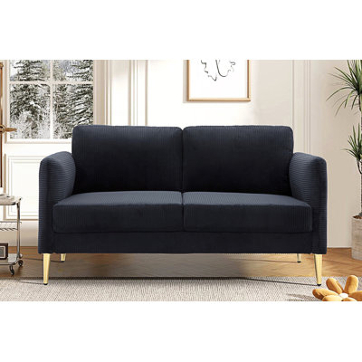 Causeuse moderne, coussins rembourrés moelleux