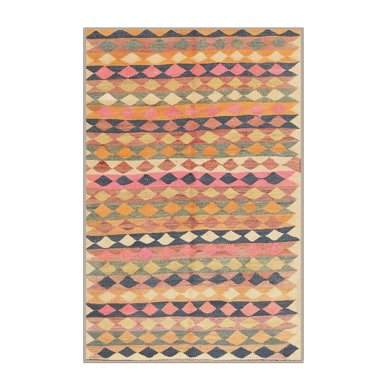 Geometric Indoor Rug, Rectangle 2' x 4'