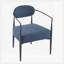 Fauteuil d'appoint rembourré avec structure en métal