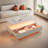 Modern Rectangular Coffee Table With Led Lights, 2 Drawers And Open Storage Shelf-886175085