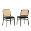 Chaise d'appoint rembourrée 18 po H avec dossier en rotin-1114630126-1114630113