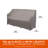 Modern Leisure Garrison Patio Loveseat Cover, Waterproof, 2-Pack, 66"L x 40"W x 39"H, Sandstone-75037953-75037952