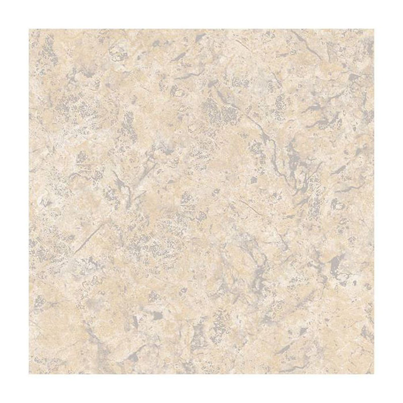 Rouleau de papier peint damassé l 33 pi x p 21 po Melillo, Brun et bleu