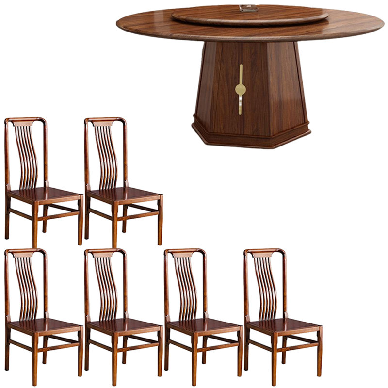 Nouvel ensemble de table à manger en bois massif de style chinois, H 29,5 po x L 51 po x l 51 po
