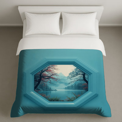 Mountain Lake View Duvet Covers
