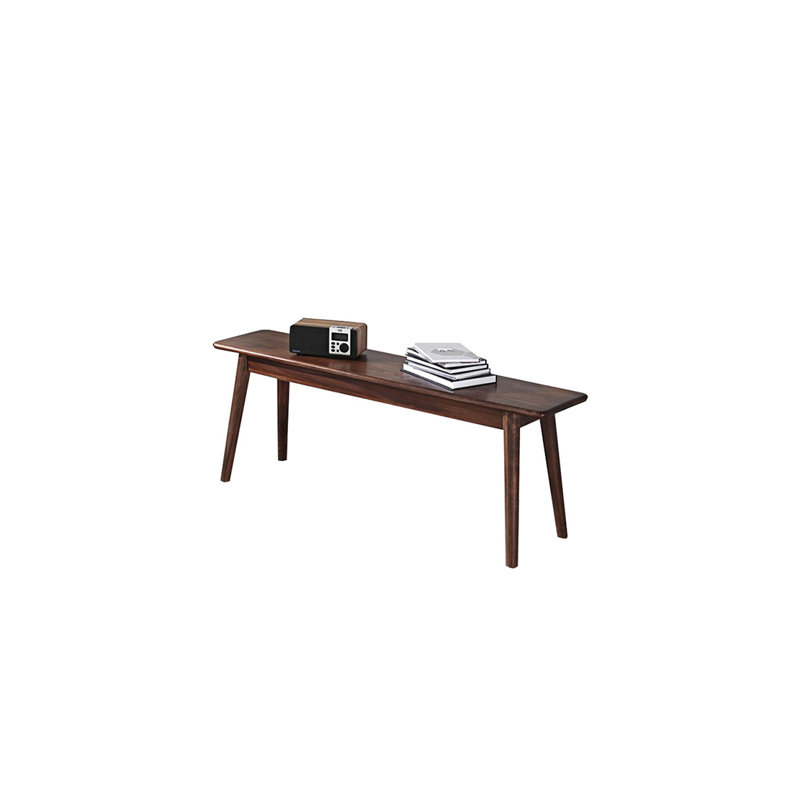 Banc en bois massif Nourudeen, H 16,92 po x l 51,18 po x P 11,02 po