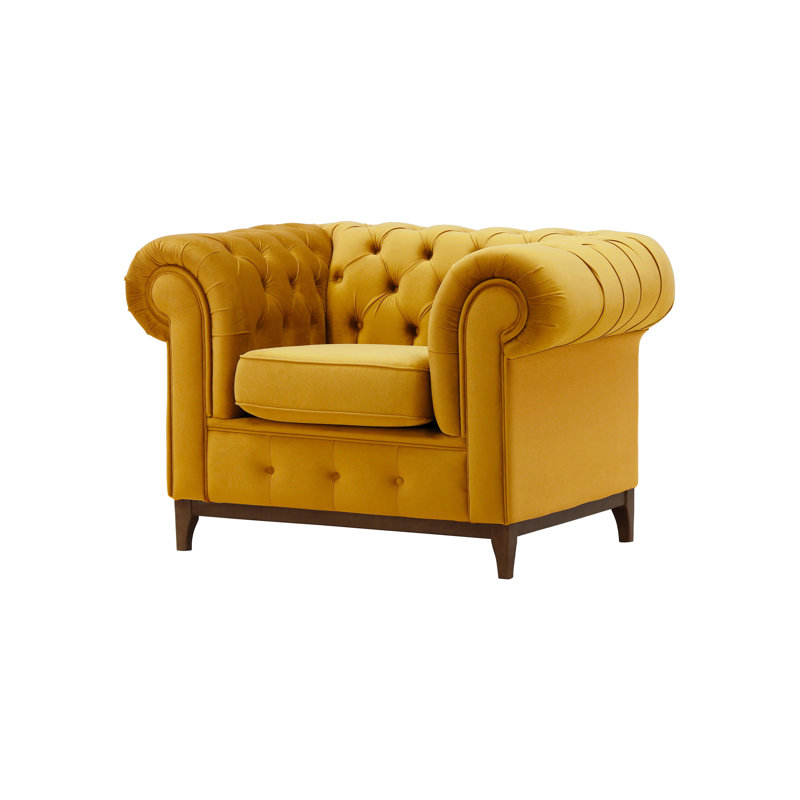Fryer Velvet Chesterfield Chair