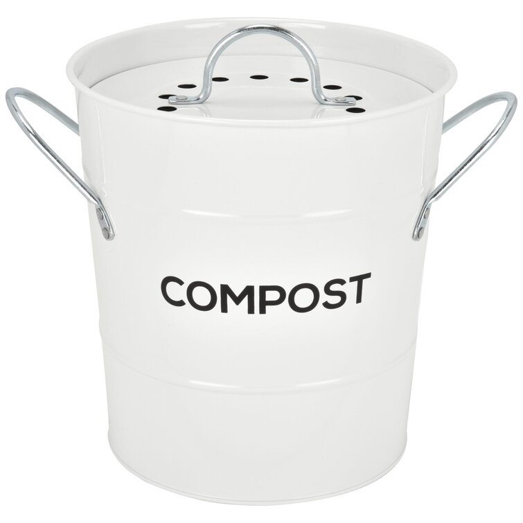 Compost Bin for Kitchen Counter - 1.0 Gallon Countertop Composter