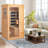 1-Person Infrared Sauna – Compact Hemlock Wood Indoor Dry Sauna with 4 Heater Panels, Bluetooth Speaker, Tempered Glass Door – Easy to Use and 110V