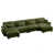 Velours vert olive est en rupture de stock