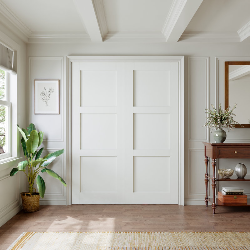 Porte intérieure à 3 panneaux de porte intérieure, 64 po x 80 po, 2