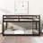 Solid Wooden Bunk Bed With Ladder, Crafted With Strengthened Slats-1684255500