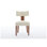 Chaises de salle à manger à accoudoirs sans accoudoirs en bois d'hévéa massif l 24,8 po x P 20,47 po x H 33,86 po DG Collection