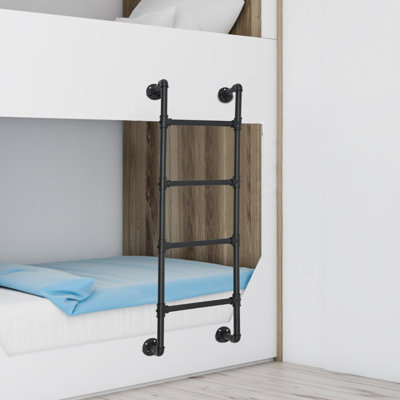 4-Step Wall/Floor-Mounted Ladder