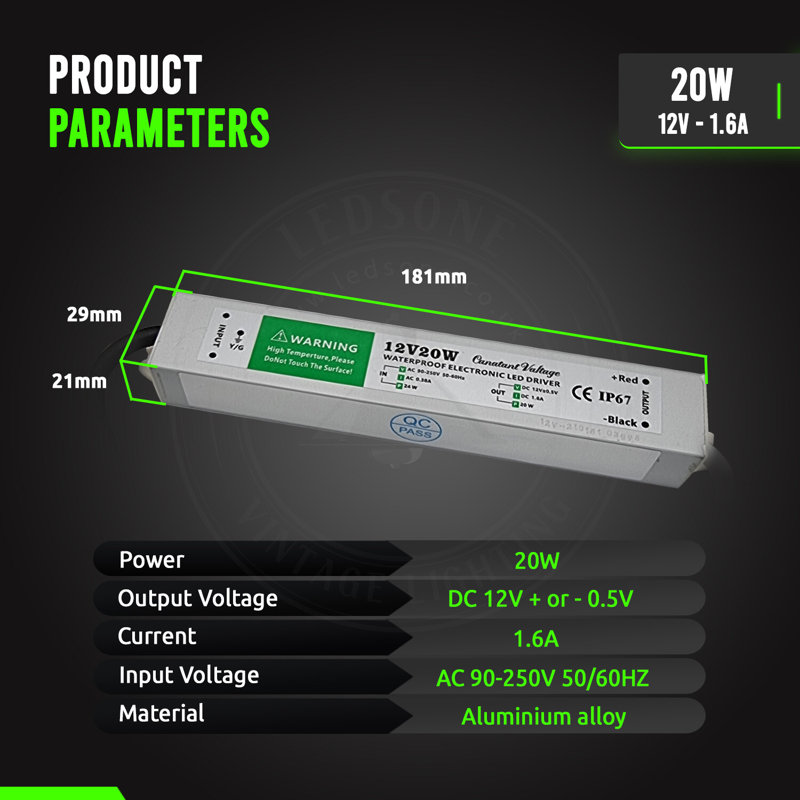 20W 12V Electronic Transformer