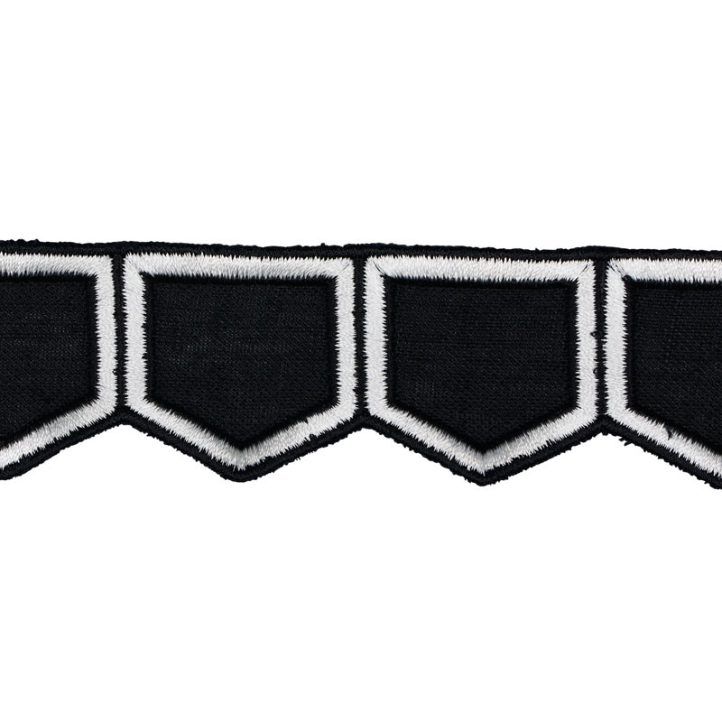 Schumacher x David Kaihoi Honeycomb Trim, Black