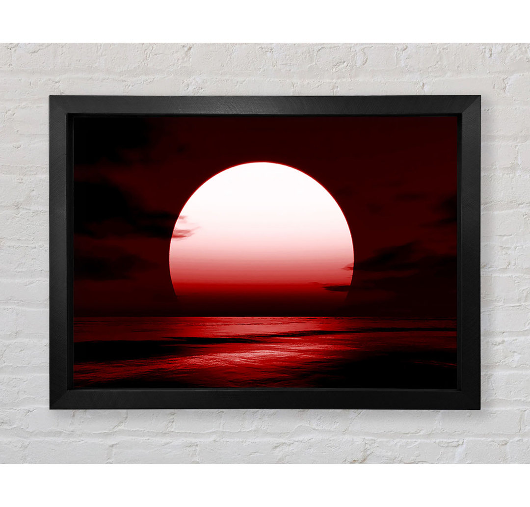 Gerahmtes Leinwandbild Red Sun Glory