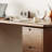 Simple Rectangle Nut-brown Solid Wood Writing Desk-633879812