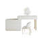 Coiffeuse avec miroir lumineux, 5 tiroirs, 1 chaise