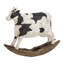 Sculpture de vache blanche en polystone