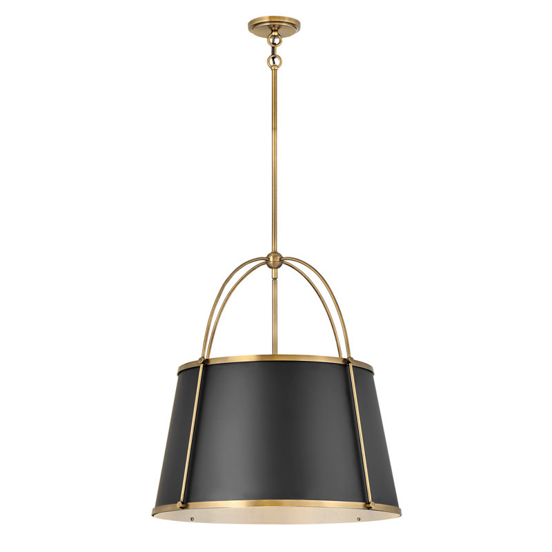 Moxie 4-Light Chandelier, Warm Brass
