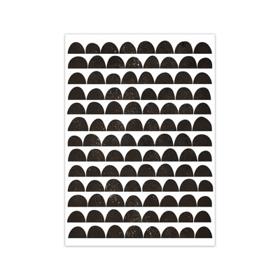 Half Moon Black Texture Original - Print