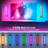 19'' Modern Dimmable RGB Crystal Wall Sconces with Remote and Light Included